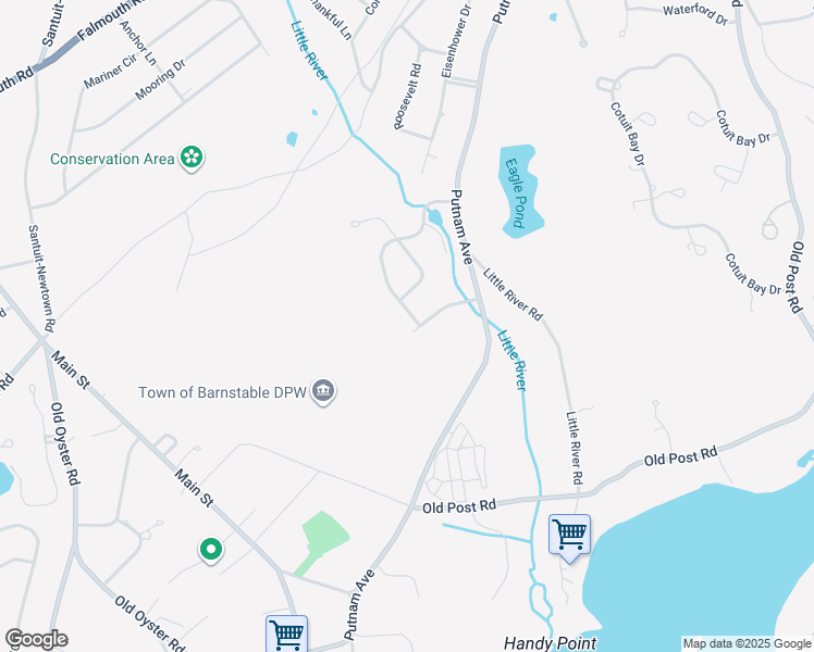 map of restaurants, bars, coffee shops, grocery stores, and more near 75 Captain Isaiah Road in Barnstable