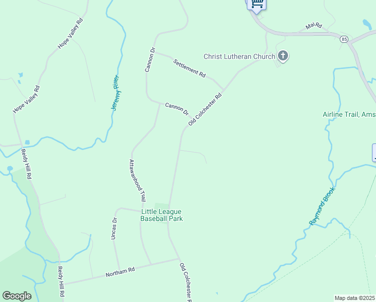 map of restaurants, bars, coffee shops, grocery stores, and more near 30 Griswold Lane in Hebron