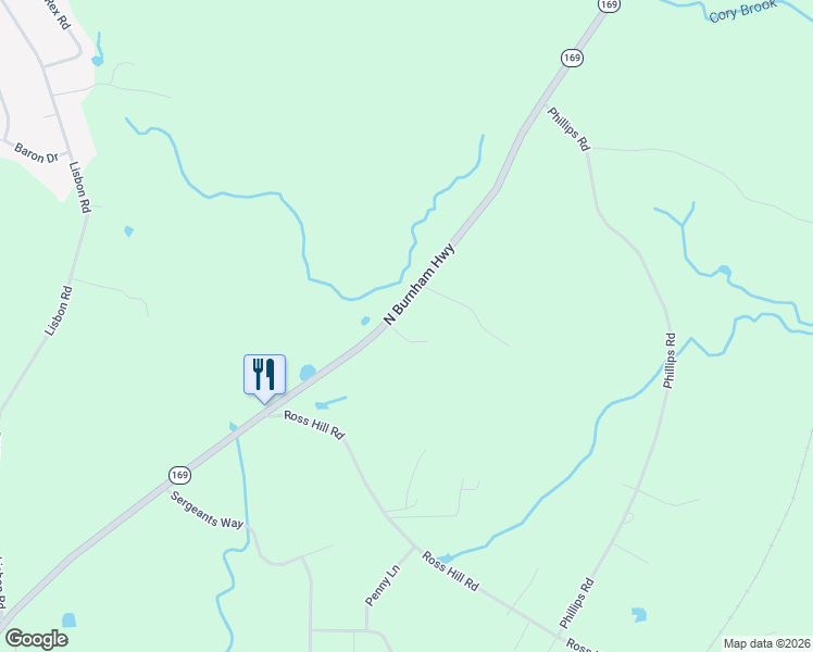 map of restaurants, bars, coffee shops, grocery stores, and more near 12 Harvest Drive in Lisbon