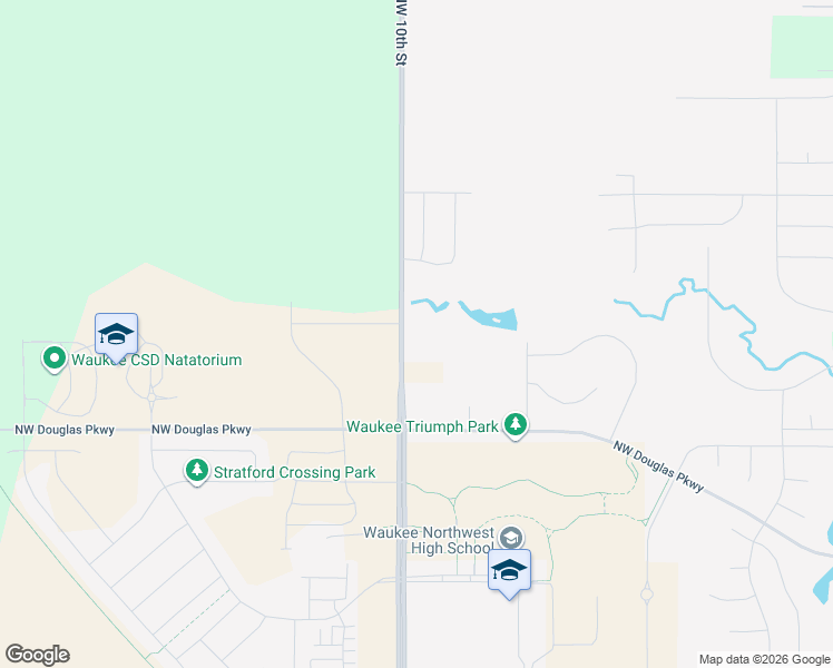 map of restaurants, bars, coffee shops, grocery stores, and more near 1015 North 10th Street in Waukee