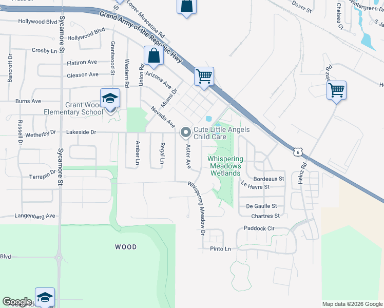 map of restaurants, bars, coffee shops, grocery stores, and more near 2433 Aster Avenue in Iowa City