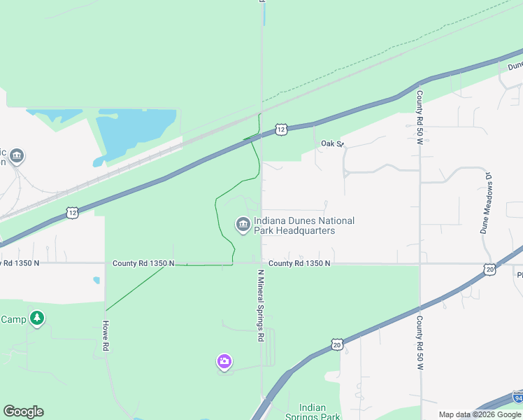 map of restaurants, bars, coffee shops, grocery stores, and more near 1093 North Mineral Springs Road in Porter