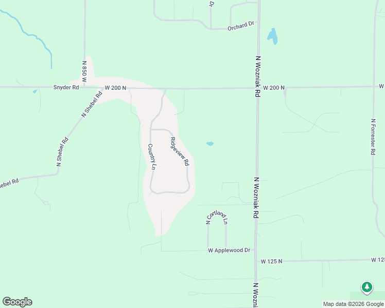 map of restaurants, bars, coffee shops, grocery stores, and more near Ridgeview Road in Michigan City