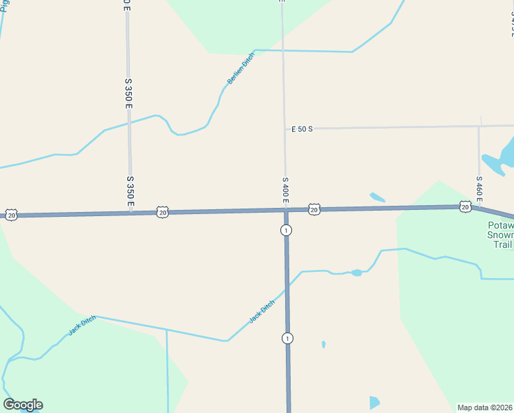 map of restaurants, bars, coffee shops, grocery stores, and more near 3880 Highway 20 in Angola