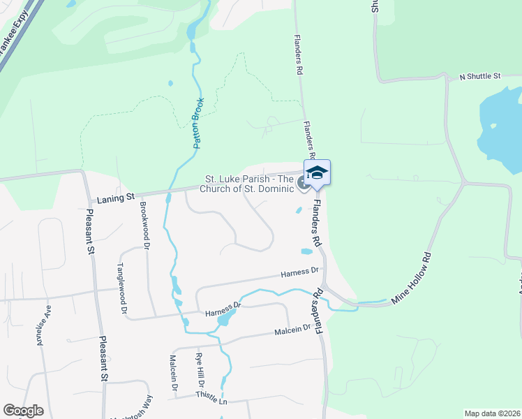 map of restaurants, bars, coffee shops, grocery stores, and more near 87 Old Cider Mill Road in Southington