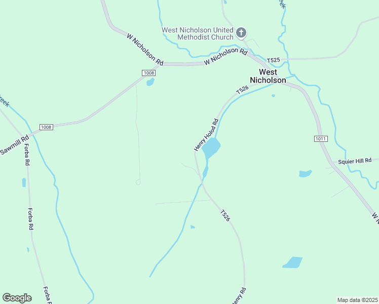map of restaurants, bars, coffee shops, grocery stores, and more near Bob Henry Road in Factoryville