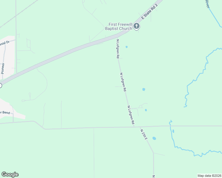 map of restaurants, bars, coffee shops, grocery stores, and more near 1772 North Lofgren Road in Rolling Prairie