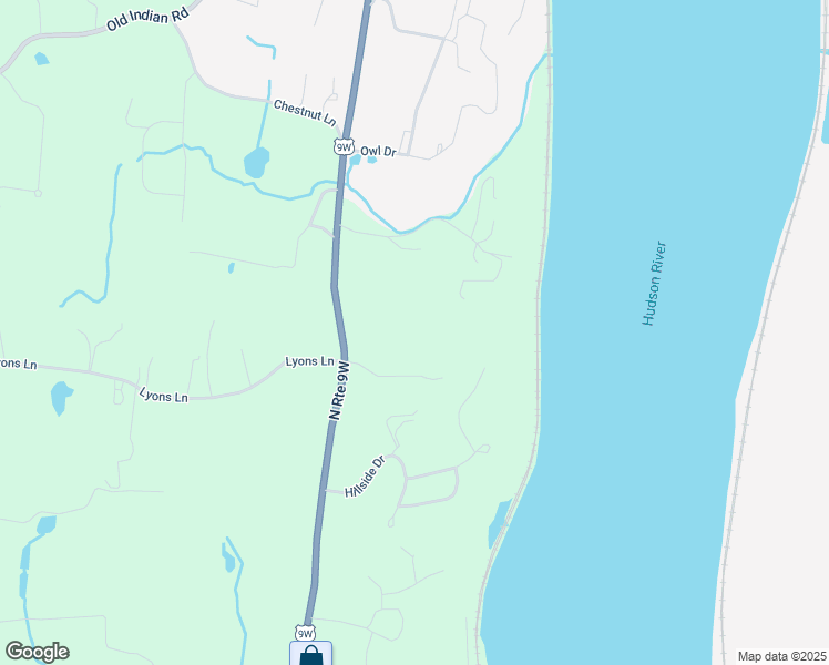 map of restaurants, bars, coffee shops, grocery stores, and more near 1612 Route 9W in Milton