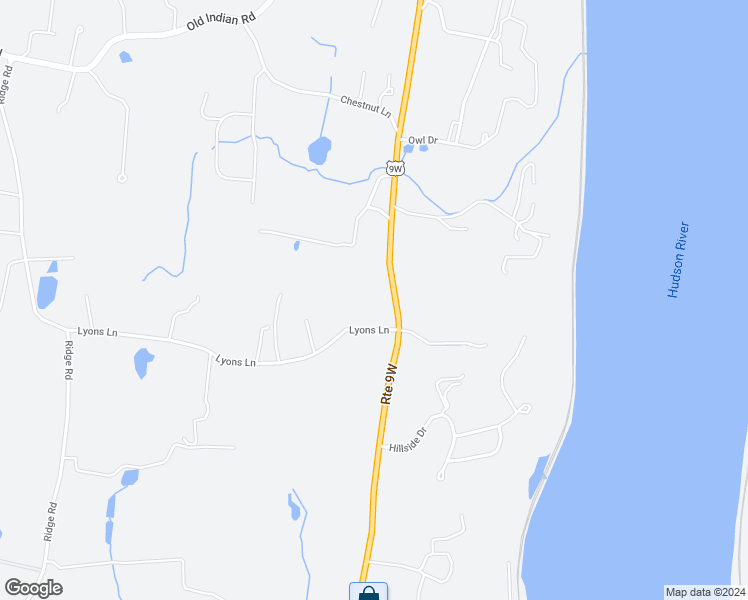 map of restaurants, bars, coffee shops, grocery stores, and more near 1615 Route 9w in Milton