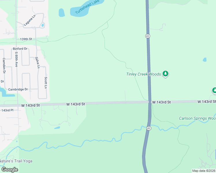 map of restaurants, bars, coffee shops, grocery stores, and more near 7600 West 143rd Street in Orland Park