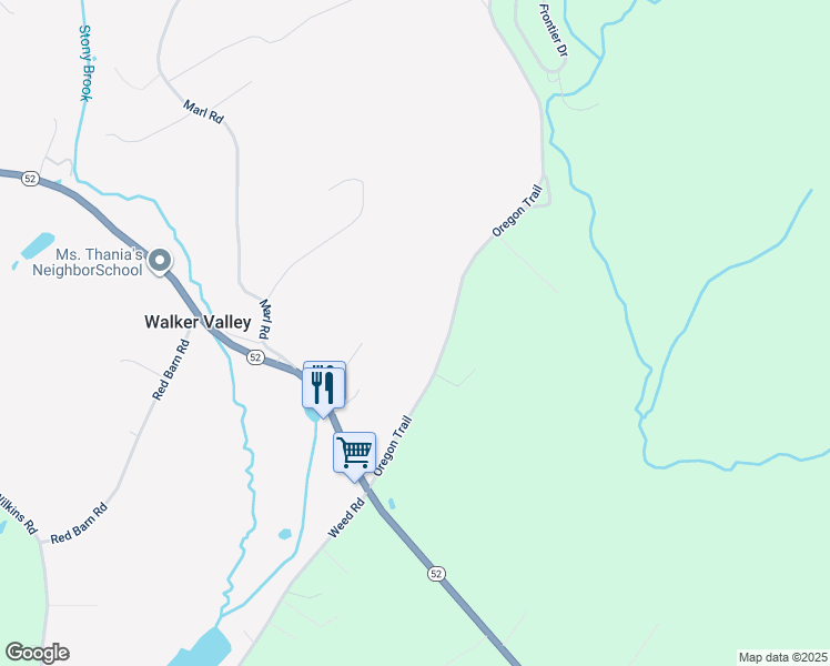 map of restaurants, bars, coffee shops, grocery stores, and more near 87 Oregon Trail in Pine Bush