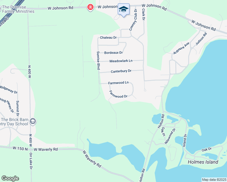map of restaurants, bars, coffee shops, grocery stores, and more near 214 Farmwood Lane in La Porte