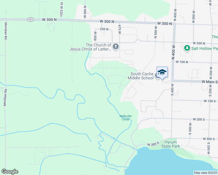 map of restaurants, bars, coffee shops, grocery stores, and more near 781 West 85 South in Hyrum