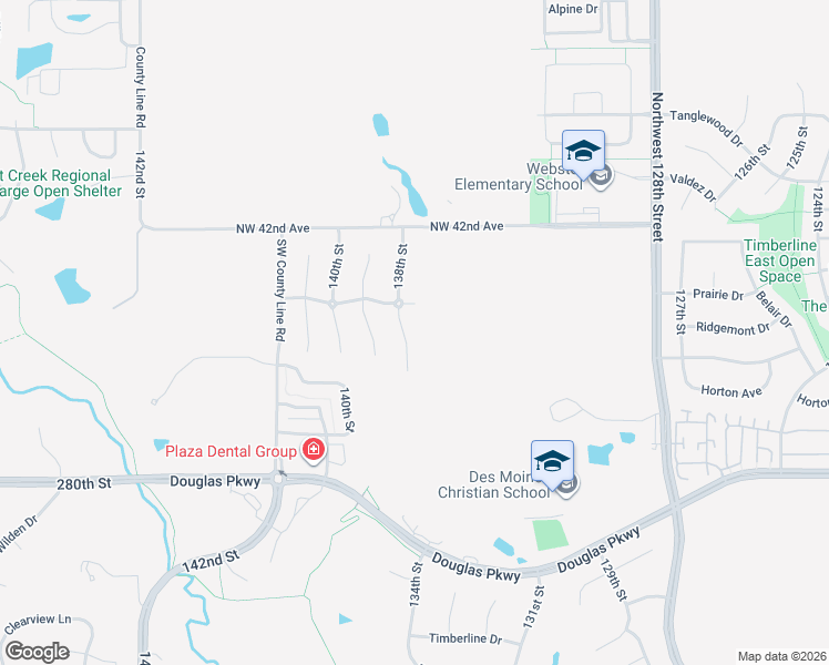 map of restaurants, bars, coffee shops, grocery stores, and more near 4011 138th Street in Urbandale