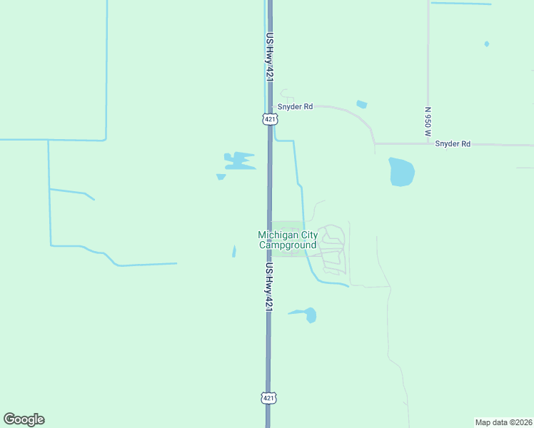 map of restaurants, bars, coffee shops, grocery stores, and more near 1766 U.S. 421 in Michigan City
