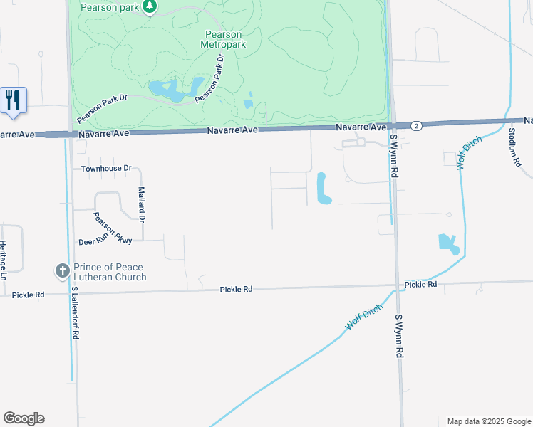 map of restaurants, bars, coffee shops, grocery stores, and more near 4744 Navarre Avenue in Oregon