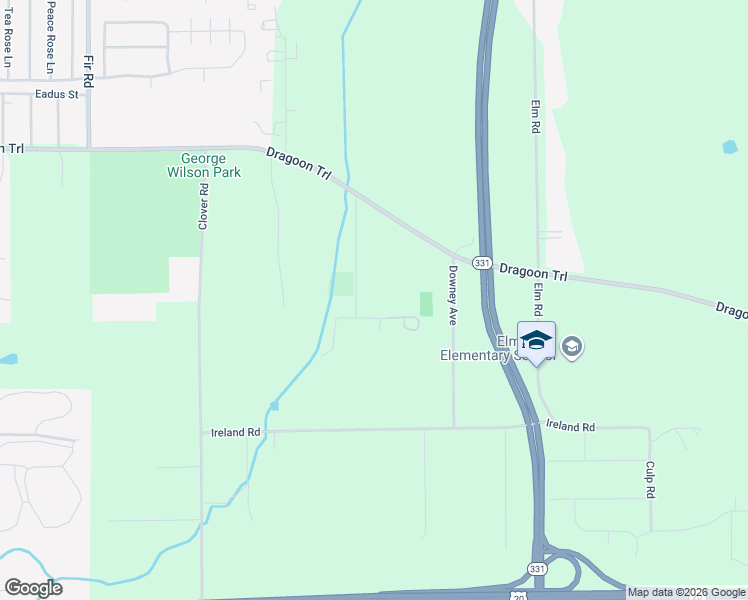 map of restaurants, bars, coffee shops, grocery stores, and more near 59222 Edna Road in Mishawaka