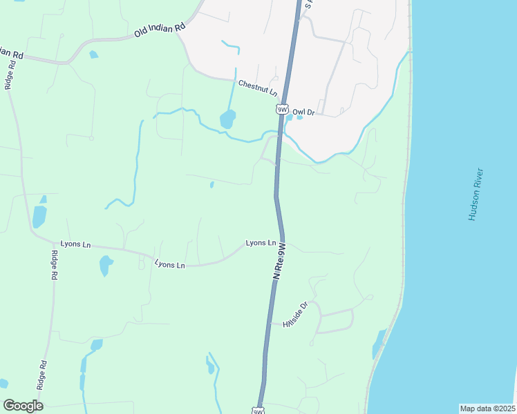 map of restaurants, bars, coffee shops, grocery stores, and more near 1615 Route 9W in Milton