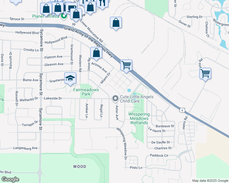 map of restaurants, bars, coffee shops, grocery stores, and more near 2434 Lakeside Drive in Iowa City