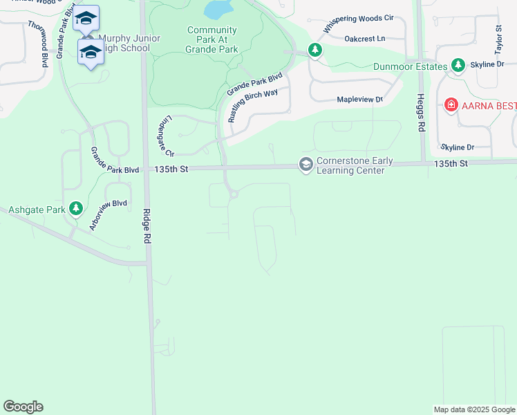 map of restaurants, bars, coffee shops, grocery stores, and more near 13637 Palmetto Drive in Plainfield