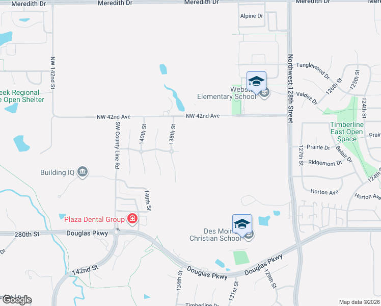 map of restaurants, bars, coffee shops, grocery stores, and more near 4011 138th Street in Urbandale