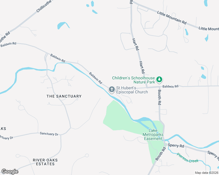 map of restaurants, bars, coffee shops, grocery stores, and more near 8870 Baldwin Road in Mentor