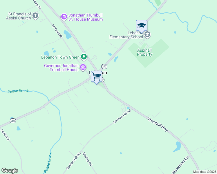 map of restaurants, bars, coffee shops, grocery stores, and more near 902 Trumbull Highway in Lebanon
