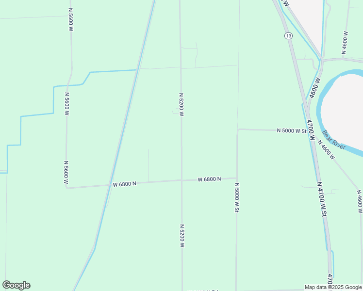 map of restaurants, bars, coffee shops, grocery stores, and more near 6758 North 5200 West in Honeyville