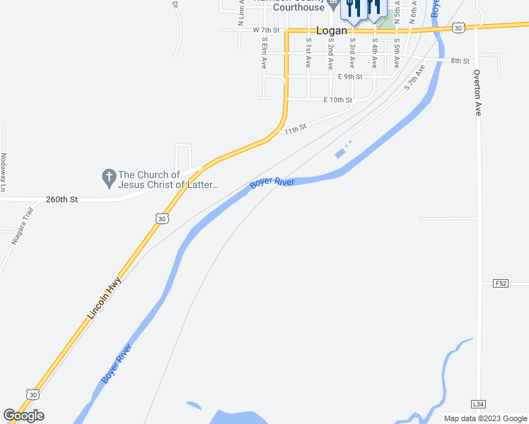 map of restaurants, bars, coffee shops, grocery stores, and more near in Logan