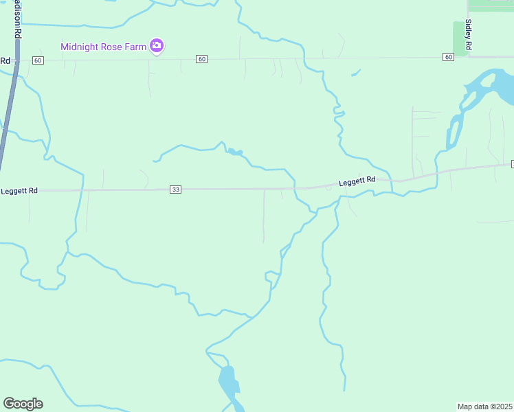 map of restaurants, bars, coffee shops, grocery stores, and more near 17145 Leggett Road in Montville