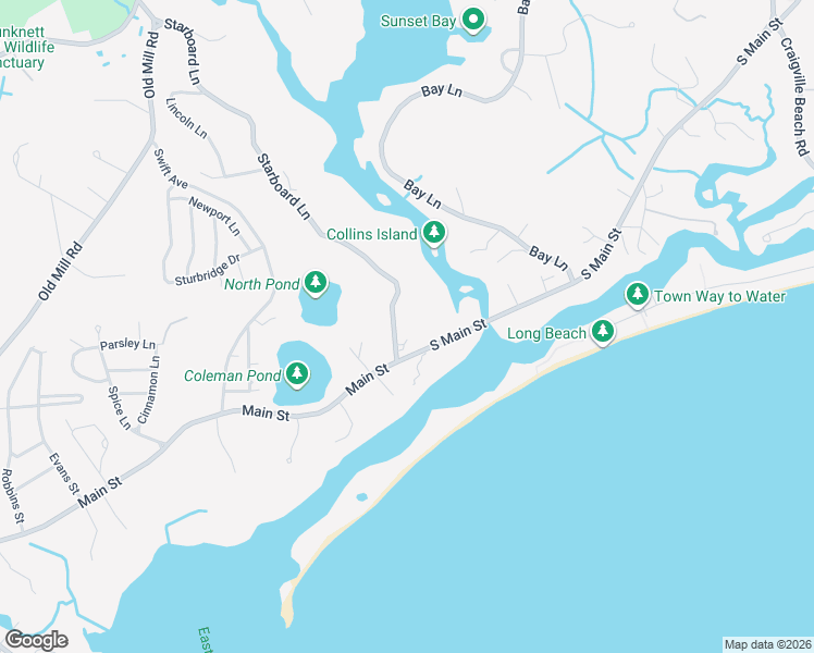 map of restaurants, bars, coffee shops, grocery stores, and more near 48 Main Street in Barnstable