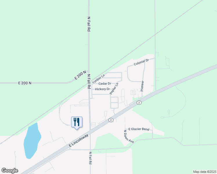 map of restaurants, bars, coffee shops, grocery stores, and more near 529 Cedar Drive in La Porte