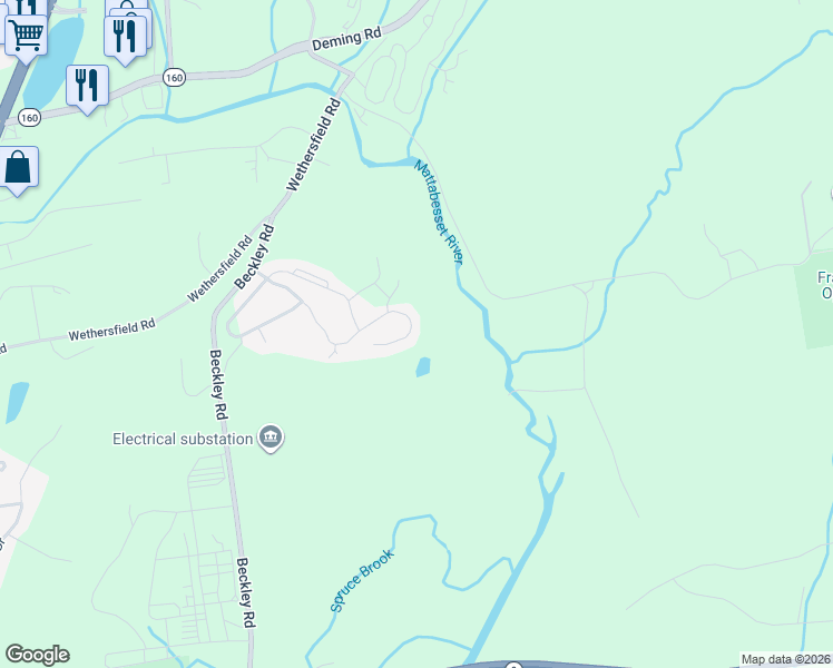 map of restaurants, bars, coffee shops, grocery stores, and more near 217 Scenic Drive in Berlin