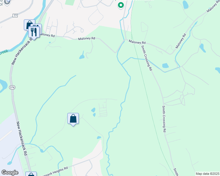 map of restaurants, bars, coffee shops, grocery stores, and more near 151 Airport Drive in Wappingers Falls