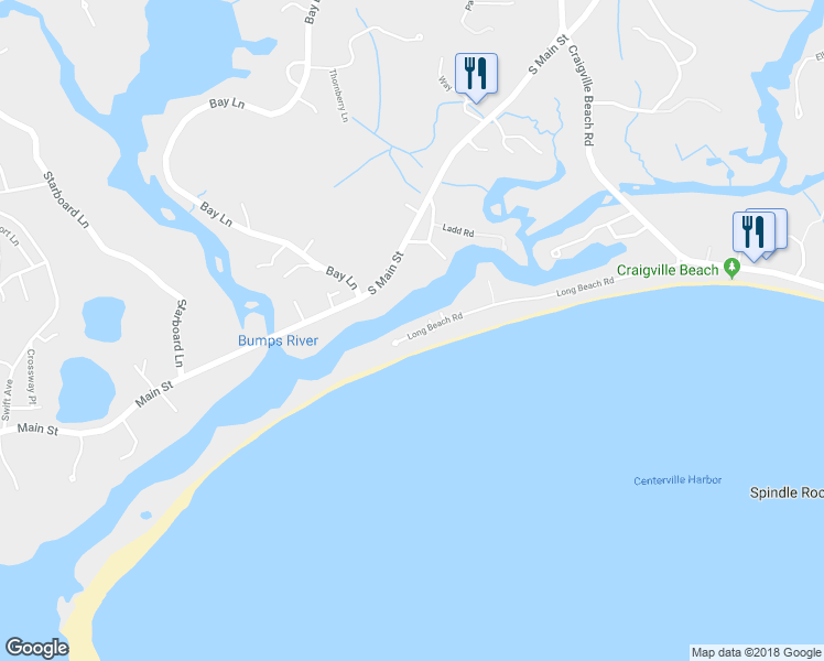 map of restaurants, bars, coffee shops, grocery stores, and more near 292 Long Beach Road in Barnstable