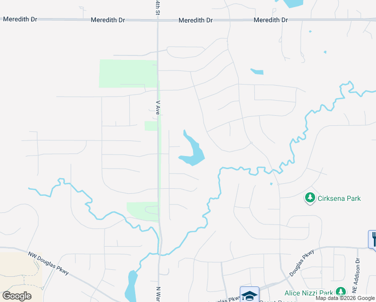 map of restaurants, bars, coffee shops, grocery stores, and more near 3851 North Warrior Lane in Clive