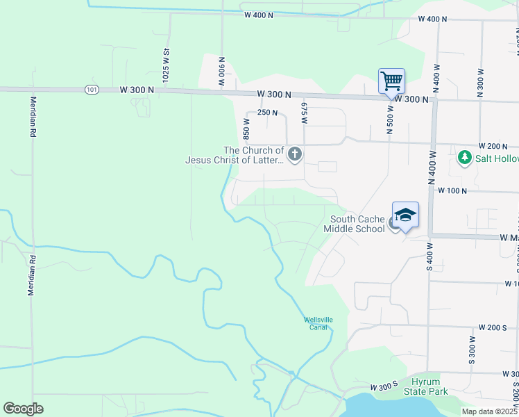 map of restaurants, bars, coffee shops, grocery stores, and more near 791 West 20 North in Hyrum
