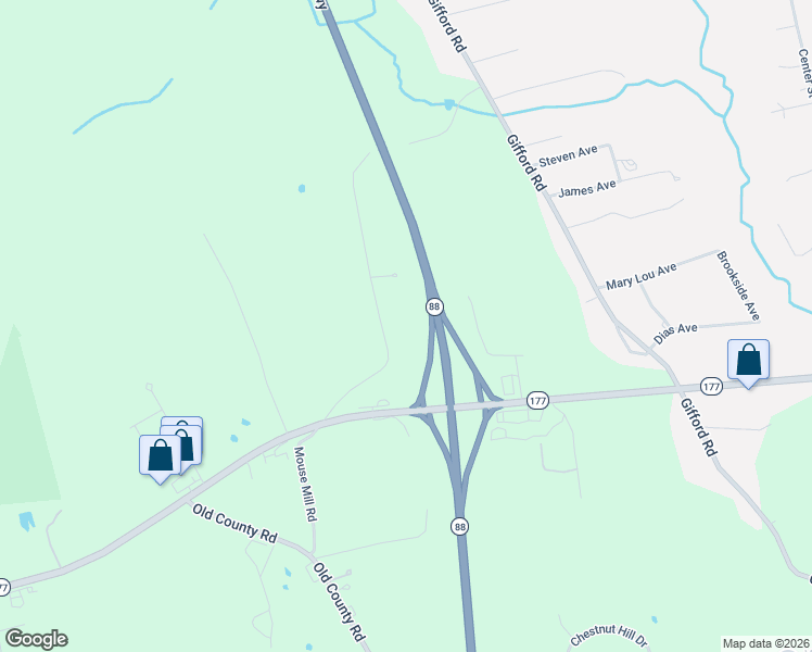 map of restaurants, bars, coffee shops, grocery stores, and more near 172 Mouse Mill Road in Westport