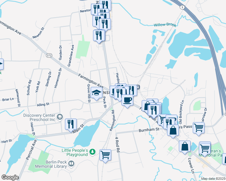 map of restaurants, bars, coffee shops, grocery stores, and more near in Berlin