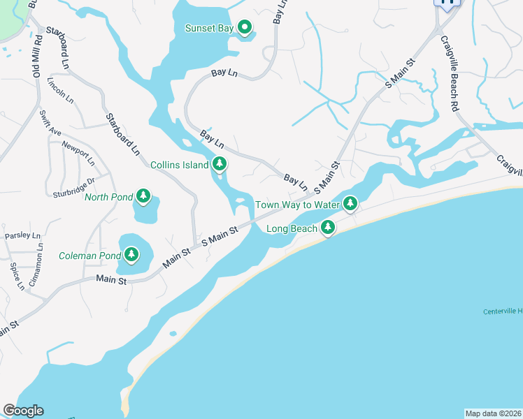 map of restaurants, bars, coffee shops, grocery stores, and more near 832 South Main Street in Barnstable