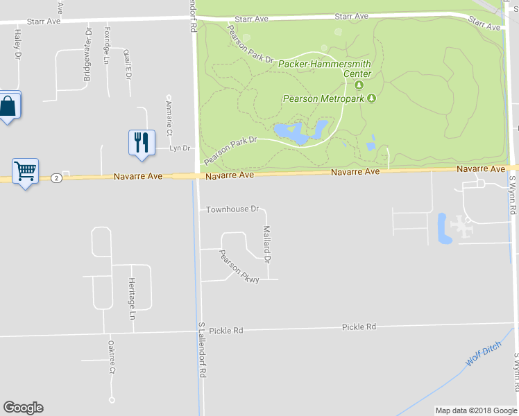 map of restaurants, bars, coffee shops, grocery stores, and more near 4332 Townhouse Drive in Oregon