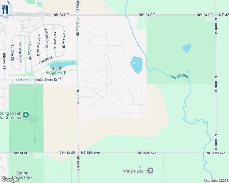 map of restaurants, bars, coffee shops, grocery stores, and more near 1852 17th Street Southeast in Altoona