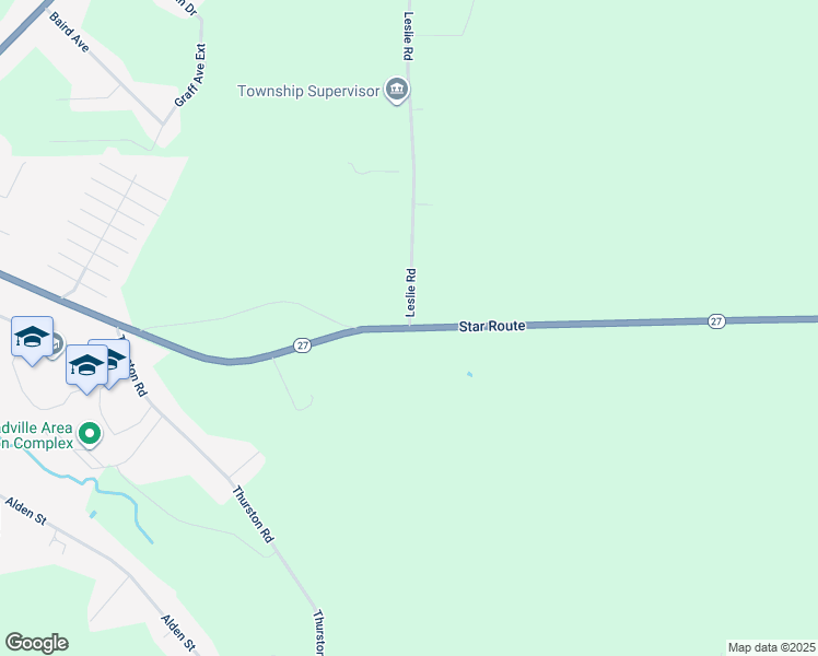 map of restaurants, bars, coffee shops, grocery stores, and more near 21033 Star Route in Meadville