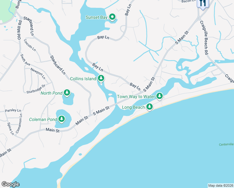 map of restaurants, bars, coffee shops, grocery stores, and more near 832 South Main Street in Barnstable