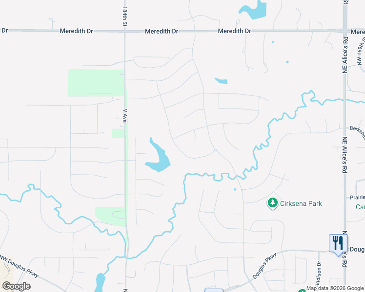 map of restaurants, bars, coffee shops, grocery stores, and more near 3851 North Warrior Lane in Clive