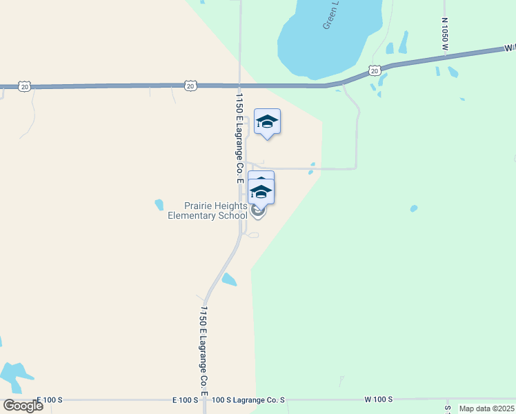 map of restaurants, bars, coffee shops, grocery stores, and more near 395 South 1150 East in LaGrange