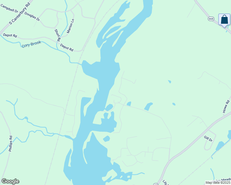 map of restaurants, bars, coffee shops, grocery stores, and more near 16 Thompson Road in Griswold