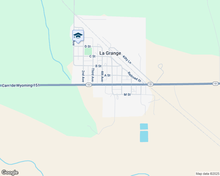 map of restaurants, bars, coffee shops, grocery stores, and more near 125 5th Avenue in La Grange