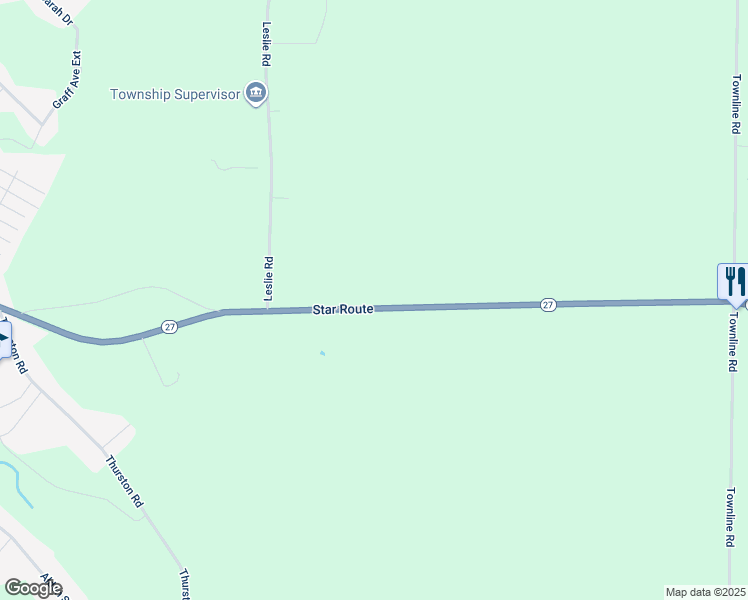 map of restaurants, bars, coffee shops, grocery stores, and more near 21033-21221 Star Route in Meadville
