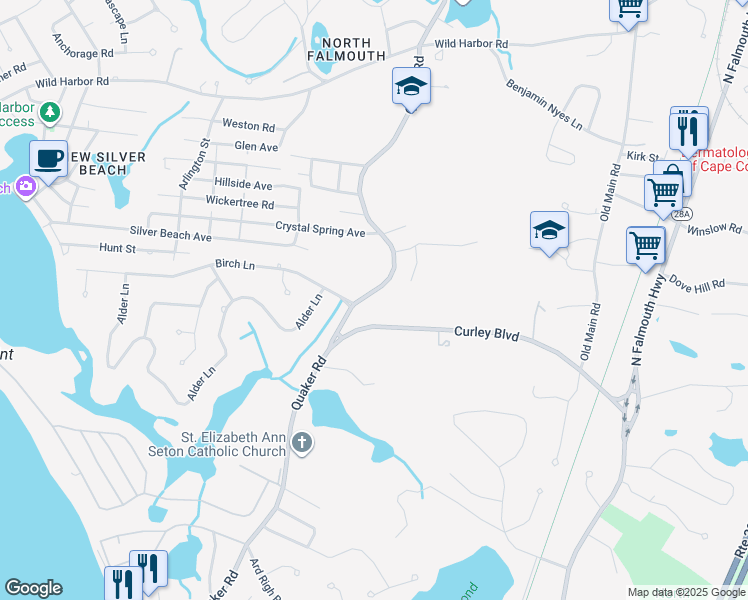 587 Quaker Road, Falmouth MA Walk Score